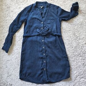 Denim Button-Up Dress